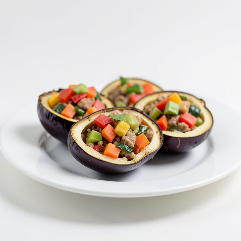 Баклажаны, фаршированные овощами