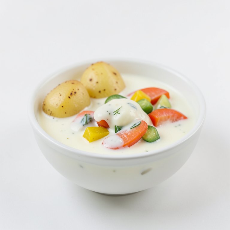 Картофель в молоке