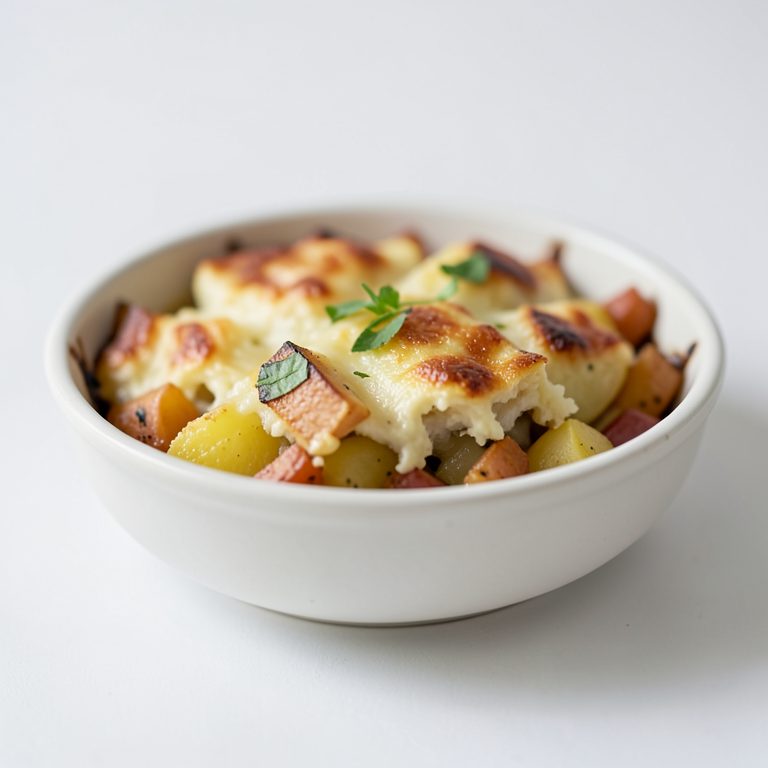 Картофельная запеканка с овощами