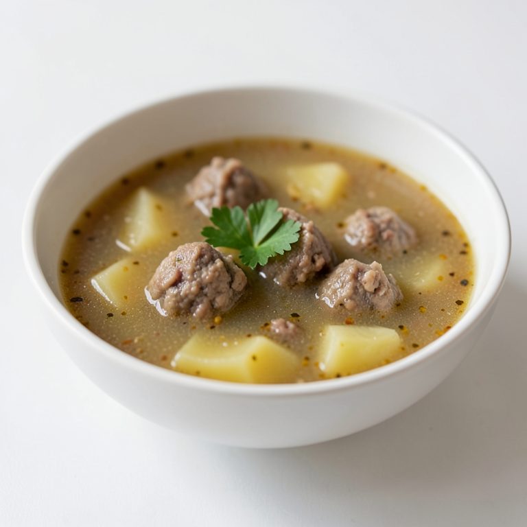 Картофельный суп с фрикадельками