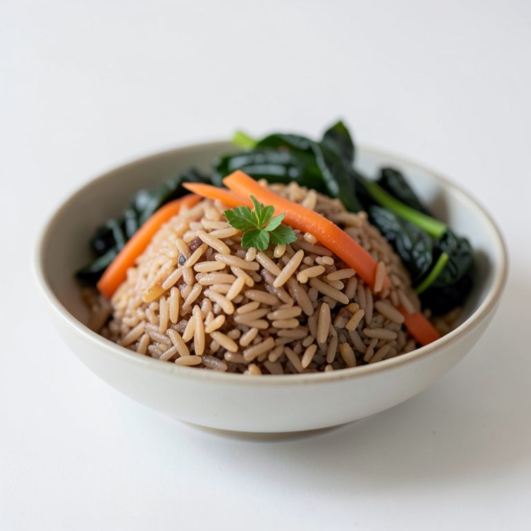 Коричневый рис с овощами (без жира)