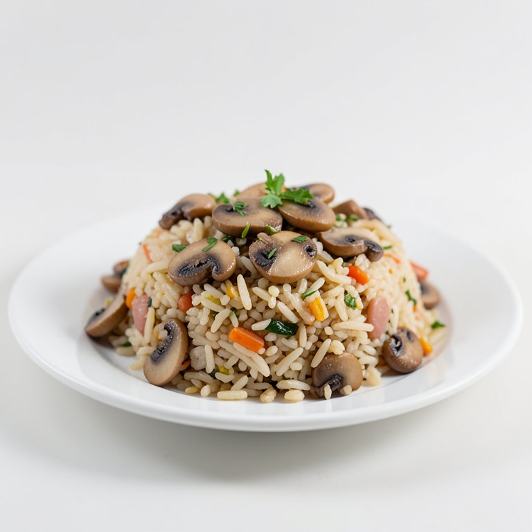 Плов с грибами