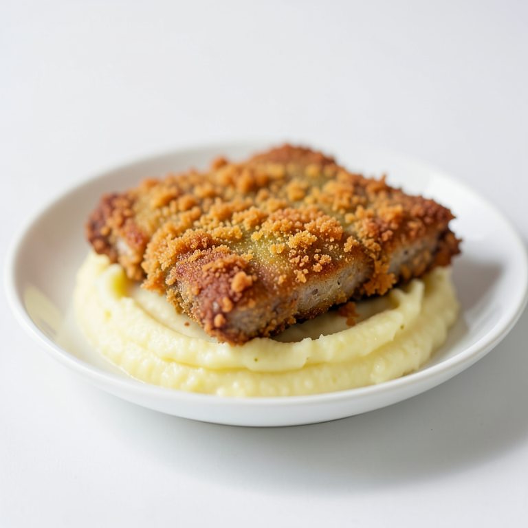 Шницель с картофельным пюре