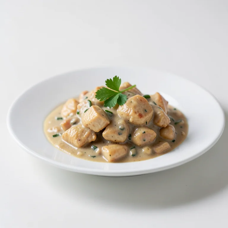 Бефстроганов из куриного филе