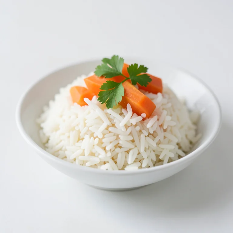 Белый рис с морковью и жиром