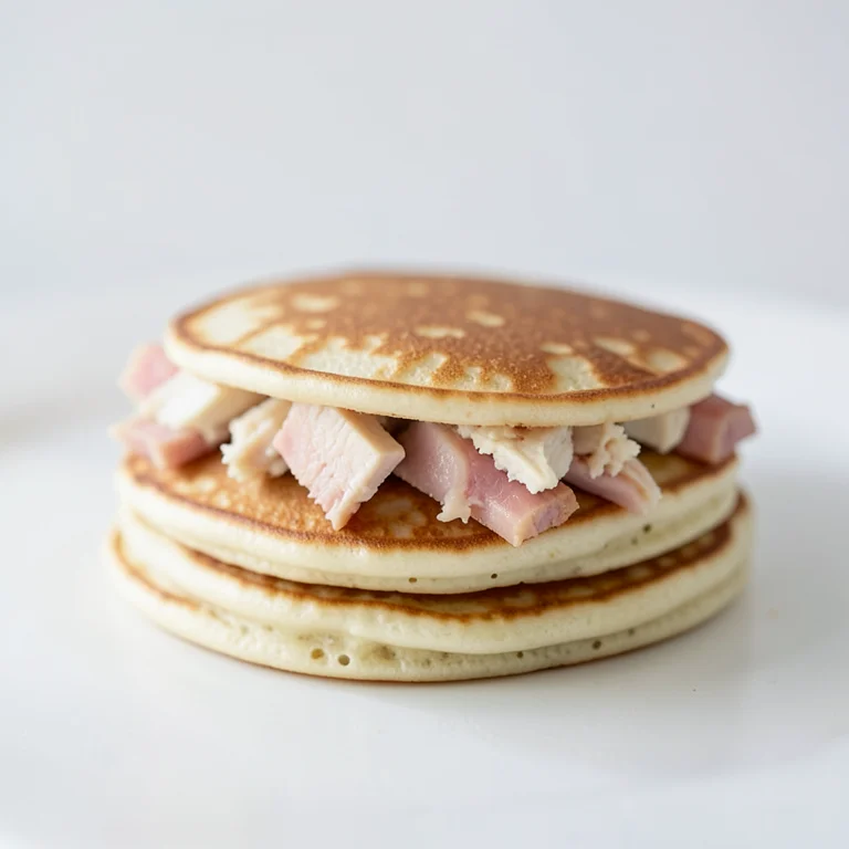 Блины с курицей и свининой