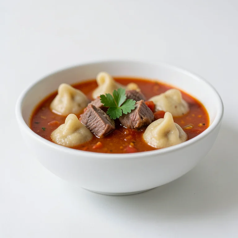 Борщ масляный с ушками