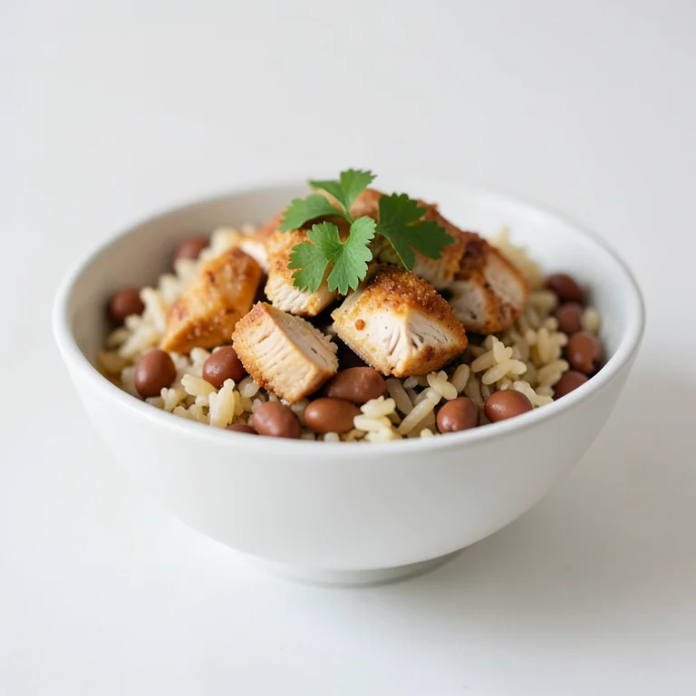 Буррито с курицей, фасолью и рисом