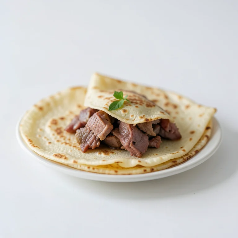Французские блинчики с мясом