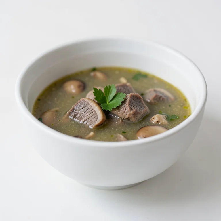 Грибной суп с говядиной (консервированный)