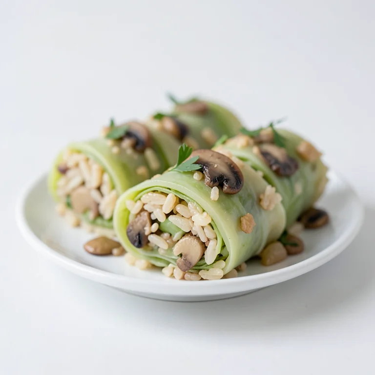 Капуста, фаршированная рисом и грибами