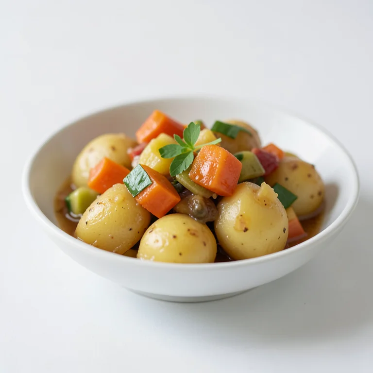 Картофель, тушеный с овощами