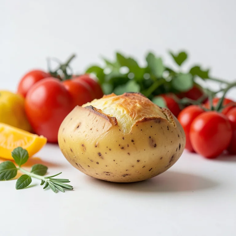 Картофель, запечённый с овощами