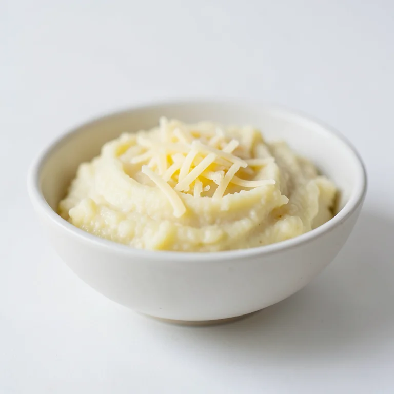 Картофельное пюре из сухой смеси с молоком и сыром