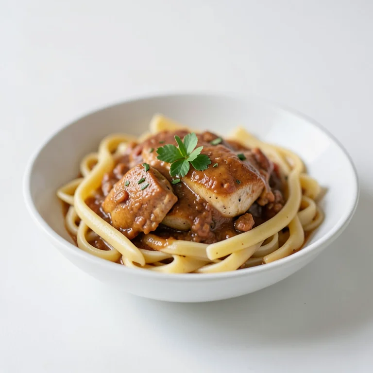 Куриное рагу с пастой