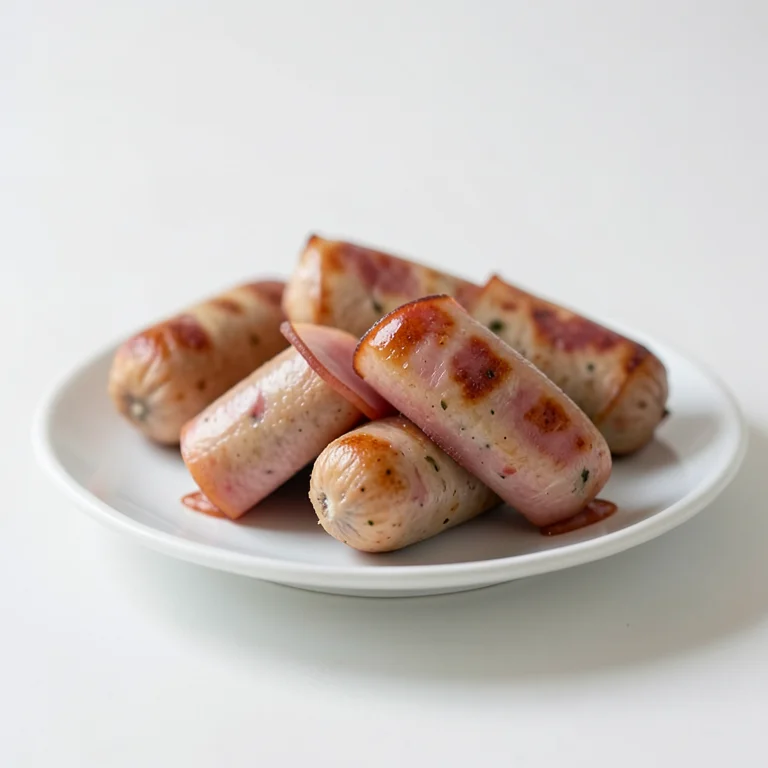 Куриные сосиски с ветчиной