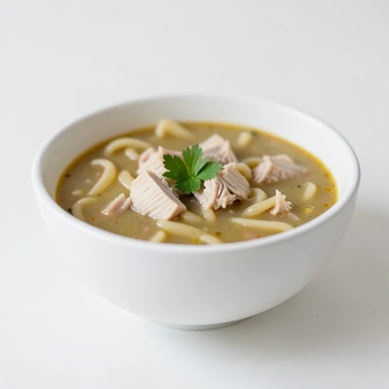 Куриный суп с лапшой, пониженное содержание натрия