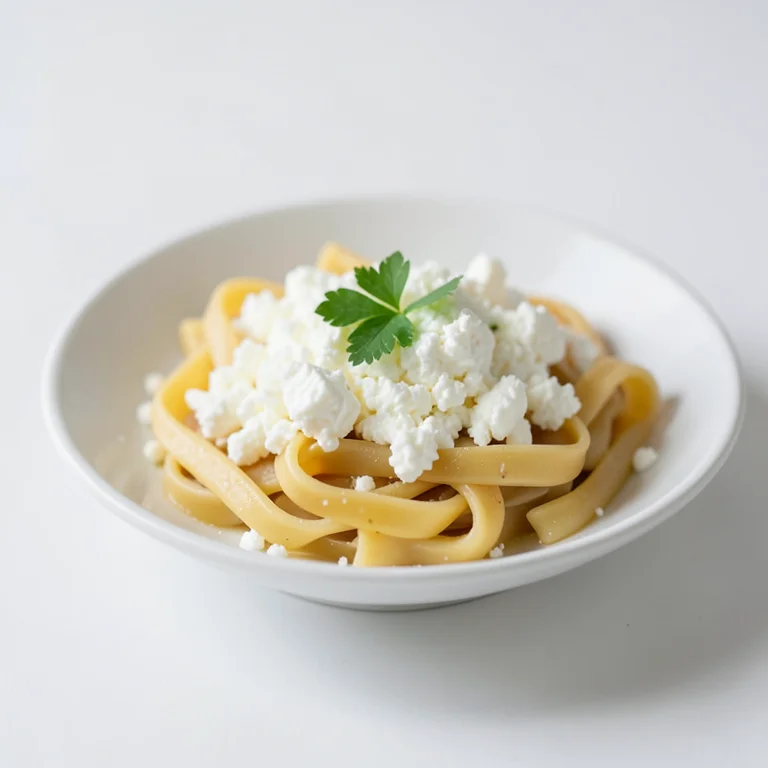 Макароны с творогом