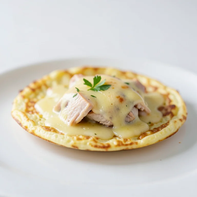 Омлет с курицей и сыром