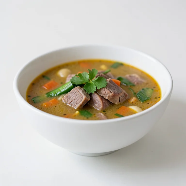 Овощной суп с мясом
