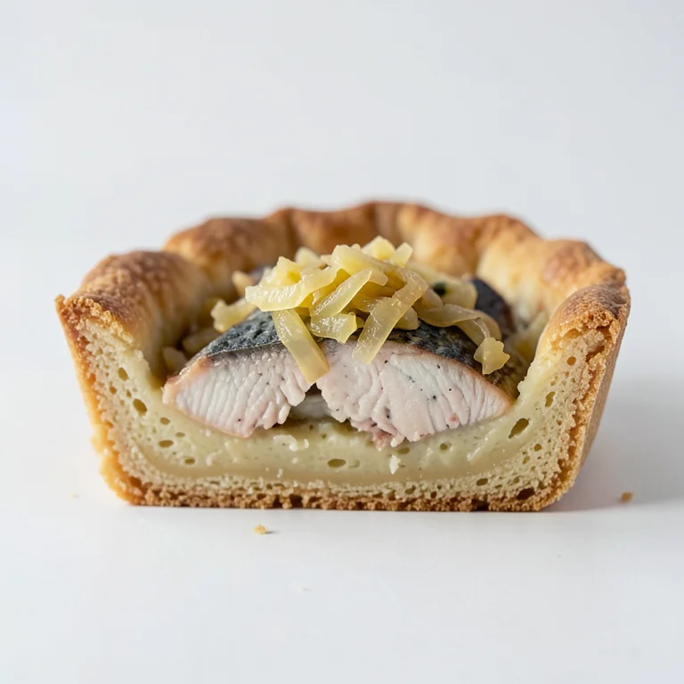 Пирог с кислой капустой и рыбой