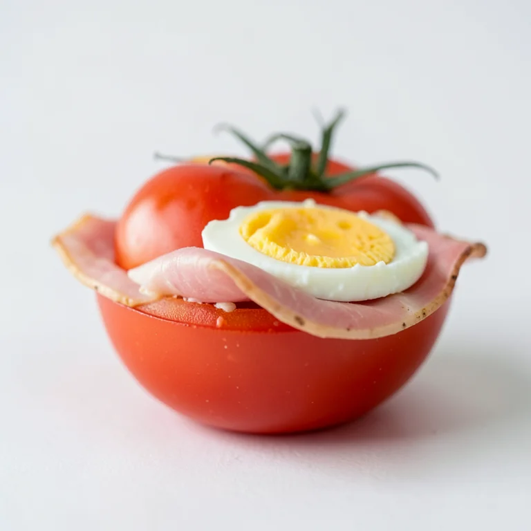 Помидоры, фаршированные ветчиной и яйцами