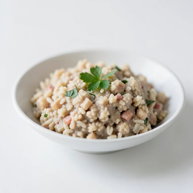 Рыбный фарш с рисом и вязигой