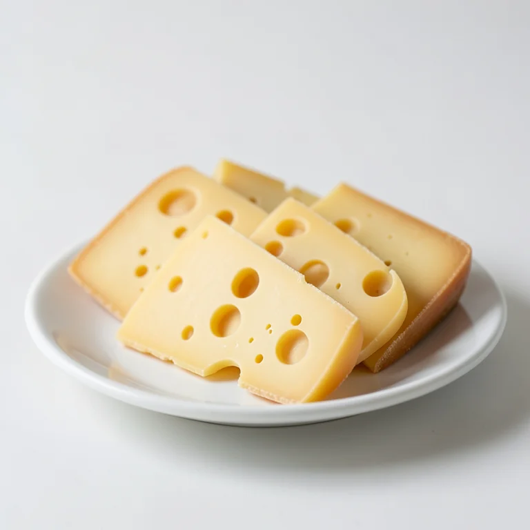 Швейцарский сыр, нарезанный