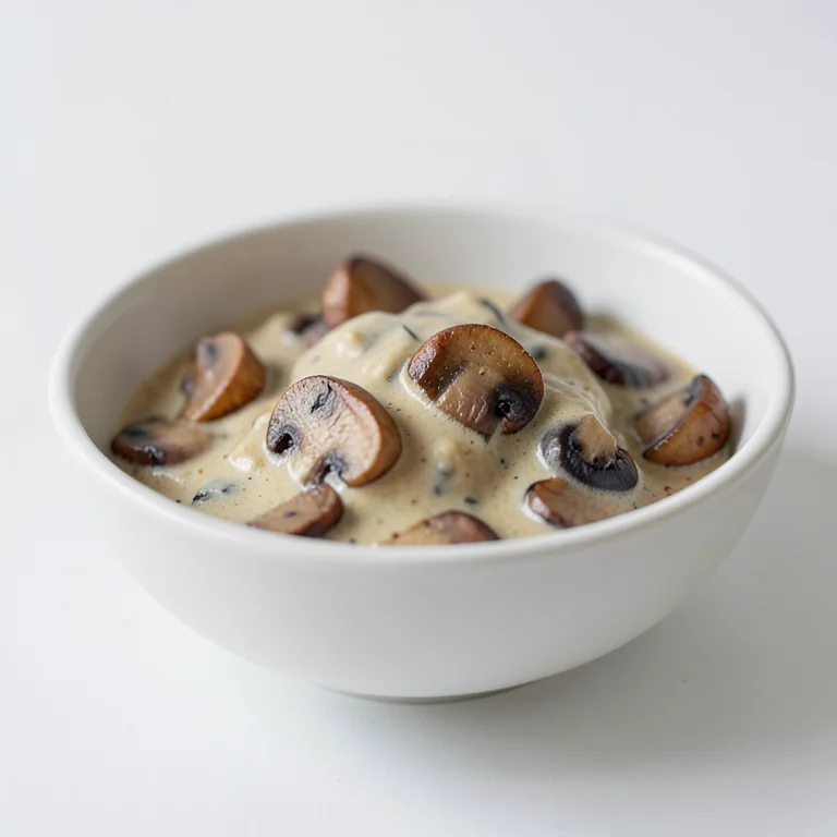 Сметанный соус с шампиньонами