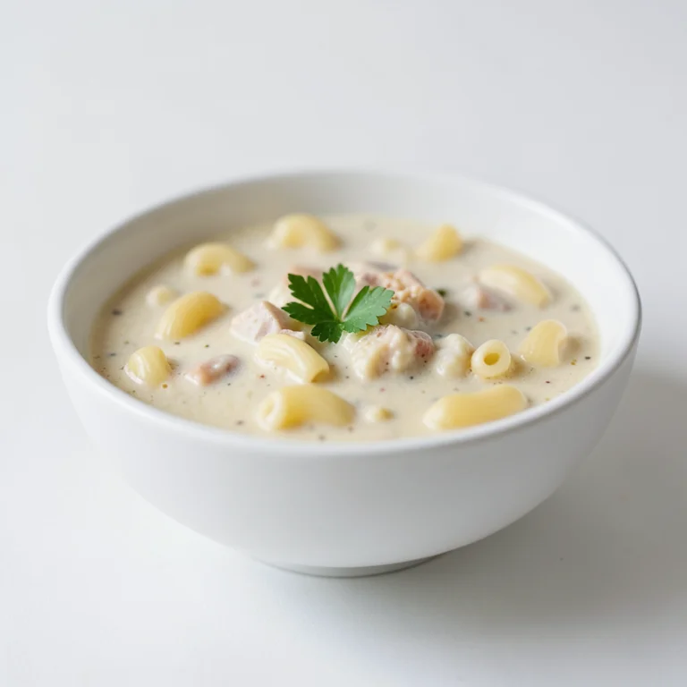 Сырный макаронный суп